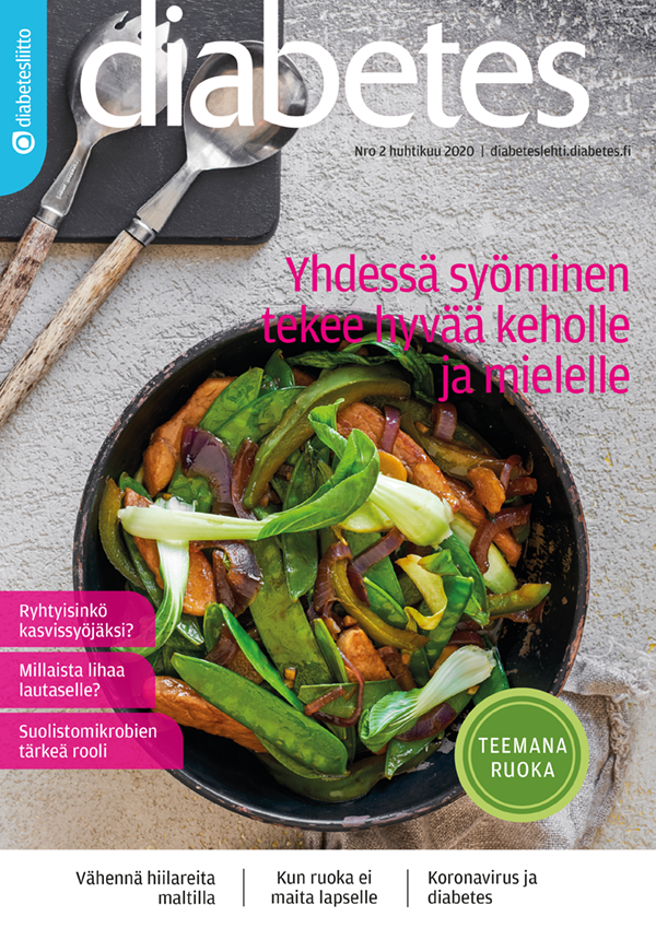 Tuoreessa Diabetes-lehdessä on teemana ruoka - Diabetesliitto