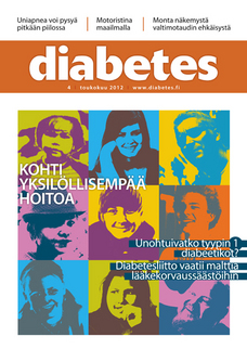 Diabetes-lehden kansi 4/2012