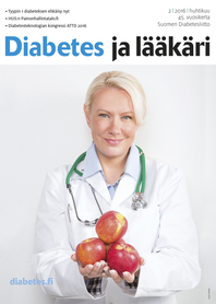 Diabetes ja lääkäri -lehden kansi 22016